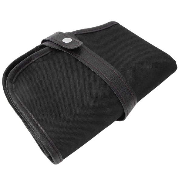 Mode Canvass Pennor Pennor Borsthållare Pouch Wrap case f Marco Pencil 72 (72 Svart)