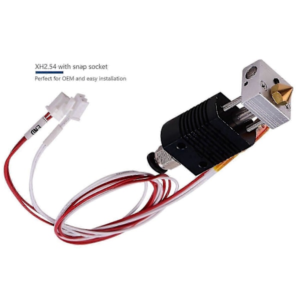 Hot End Kit kompatibelt med Anet ET5 ET5X ET5Pro 3D-skrivarextrudering, 24V 40W, inklusive värmerör, termistor, 0,4 mm munstycke