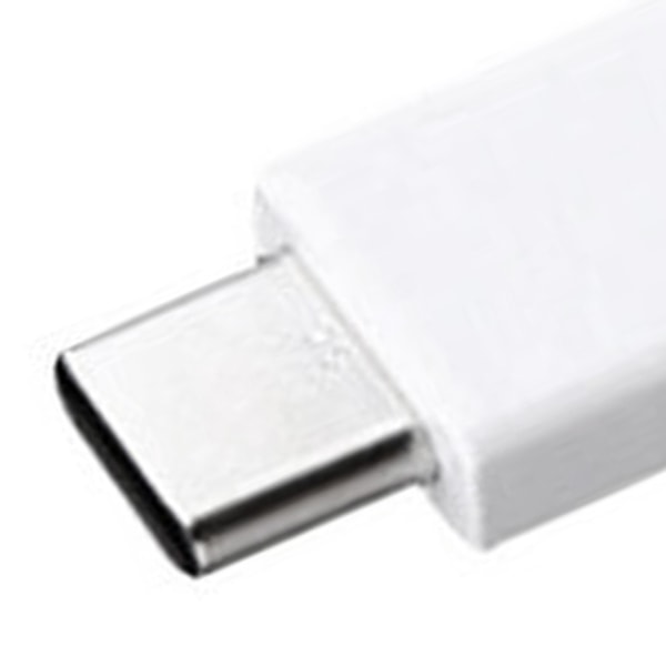 Typ C till Typ C-kabel PD Snabbladdning Flexibel typ C-datasladd för Android för Note 10-telefon 3,3 fot Vit