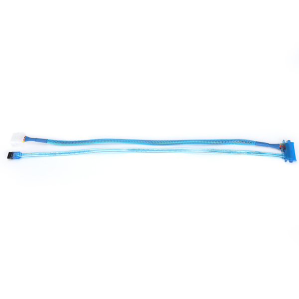 SATA3.0-kabel 7+15Pin 4Pin hane till hona hårddisk strömkabel för 2.5/3.5in HDD