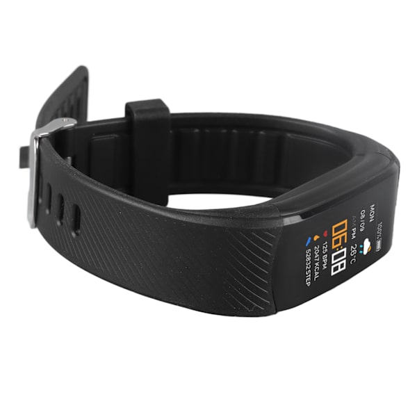 Smart Armbånd Høy Nøyaktighet Sensor IP67 Vanntett USB Lading Multifunksjon Sportsklokke Monitor for Hjertefrekvensovervåking