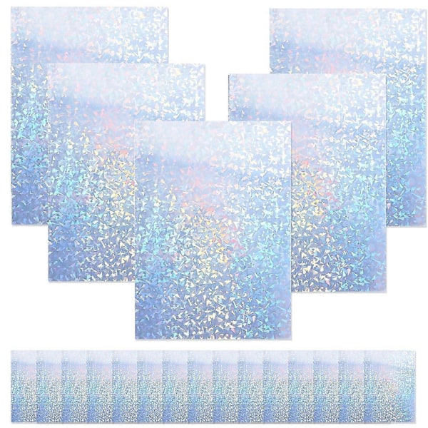 20 ark skinnende utskrivbart ark glitter utskrivbart papir for skriverpapir klistremerke glitter klistremerke