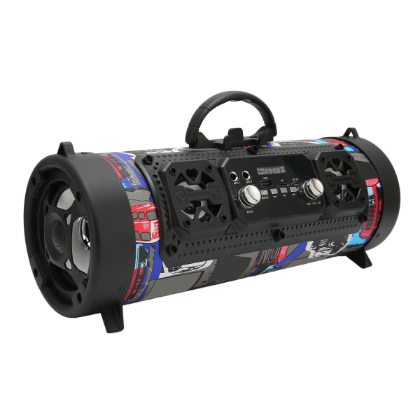 Bluetooth högtalare Graffiti RGB trådlös högtalare med röstkontakt i subwoofer för hemmafest utomhuscamping