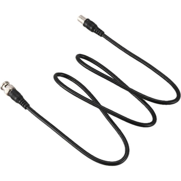 CCTV forlænger koaksialkabel med BNC han-til-hun-stik, 1 m (3,3 ft), sort