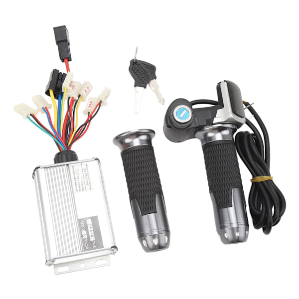 Elcykelkonverteringssats 48V 1000W Controller 48V Gasreglage med lås Fyrkantig display för DC-motorer