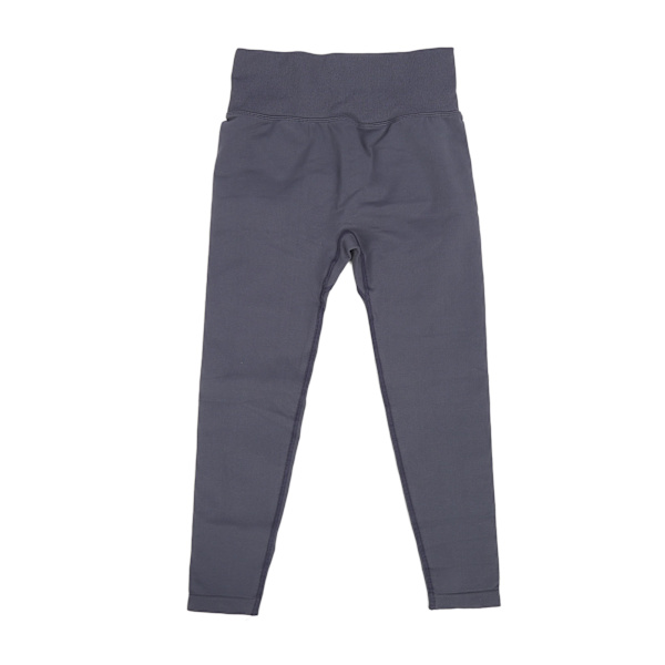 Højtaljet hofteløft træningsbukser kvinder postpartum elastiske mavekontrol yoga leggings til løb Marineblå L
