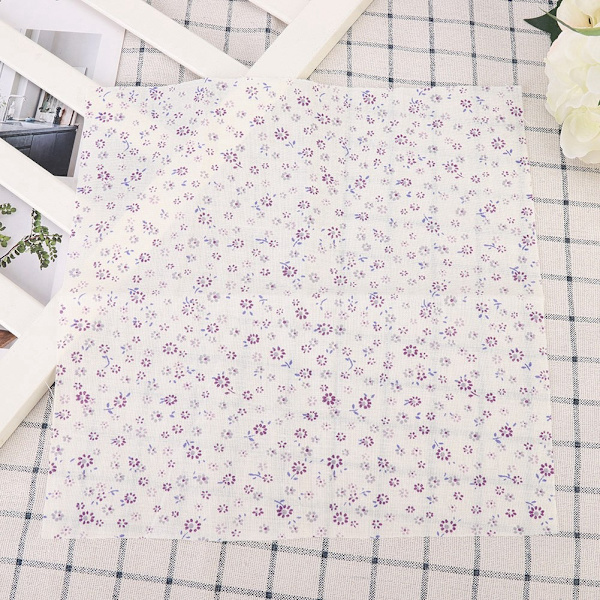 7 st / set 100% bomull Batiks syhantverkstyg för DIY plånbok kuddfodral (L)
