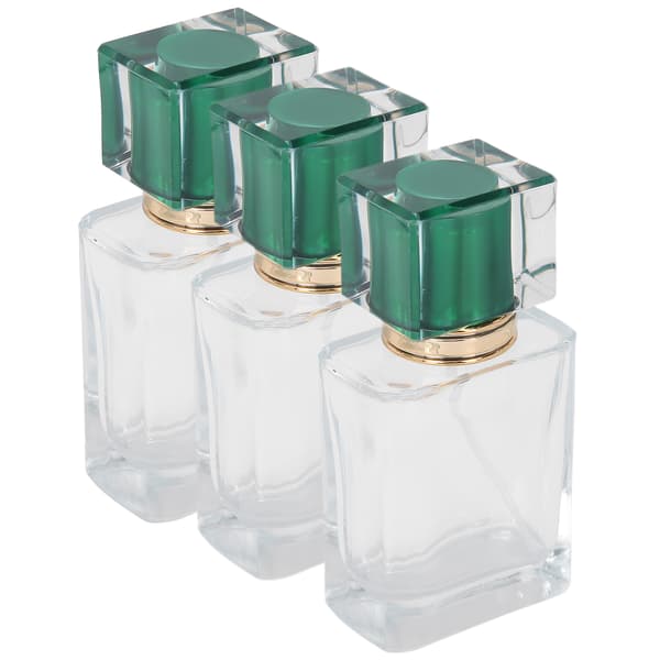 50 ml Glas Parfymflaska Påfyllningsbar Parfym Atomizer Dispenser Flytande Sminkbehållare Grön