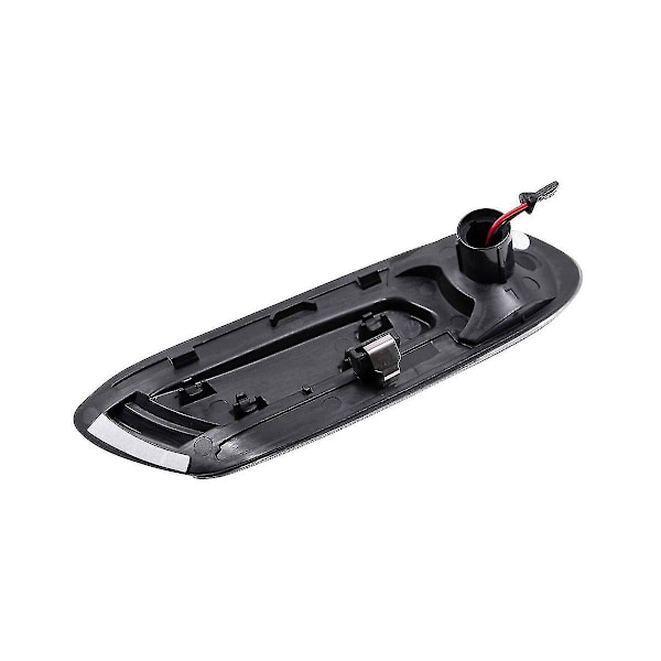 1 Pari auton LED-sivuvaloja, mustattu kuori MINI F55 F56 F57 2014-2020, keltainen valo, juokseva vesi, suuntavilkku-B10