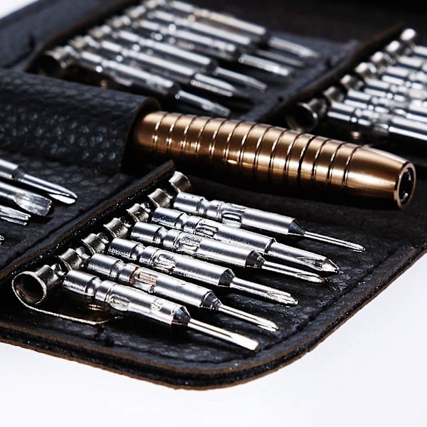 Tarkkuusruuvimeisseli Mini 25 in 1 Ruuvimeisselisetti Korjausvälineet iPhoneille, Kannettavalle tietokoneelle, Kellolle, Koruille, Leikkikaluille, Laseille jne. Ruuvimeisselisetti