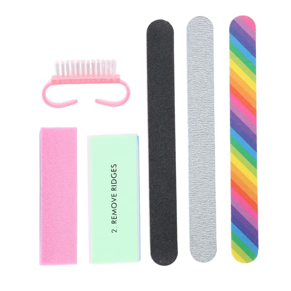 6 st Professionell Manikyrverktyg Nagelfilar Buffertar Pedikyr Nagelkonst Kit