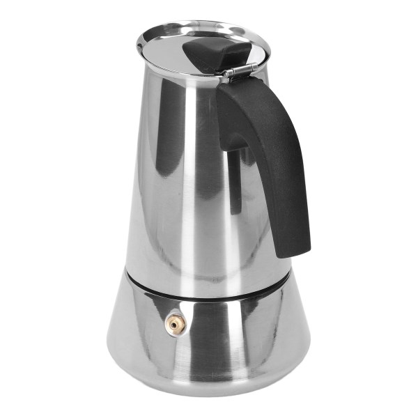 Moka Pot Food Grade ruostumattomasta teräksestä valmistettu liesi italialainen kahvinkeitin kotimatkatoimistoon(304) Pot No. 6 Big Belly 300ml