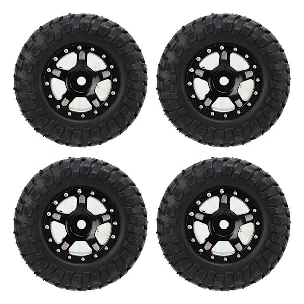 RC-bilhjul och däck för Axial SCX24 modell 1/24 fjärrstyrd bil uppgraderingstillbehör svart