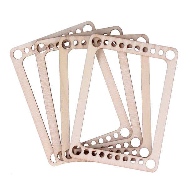 4 st vävstolar kit i trä, mini vävram, stickram för DIY-vävning, intresseutveckling