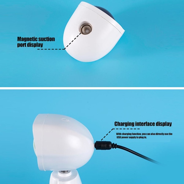 Solnedgangsbord Projektionslys Robotfigur LED Kunstprojektionslampe 360 Graders Lampe til Hjem Bar Festdekoration