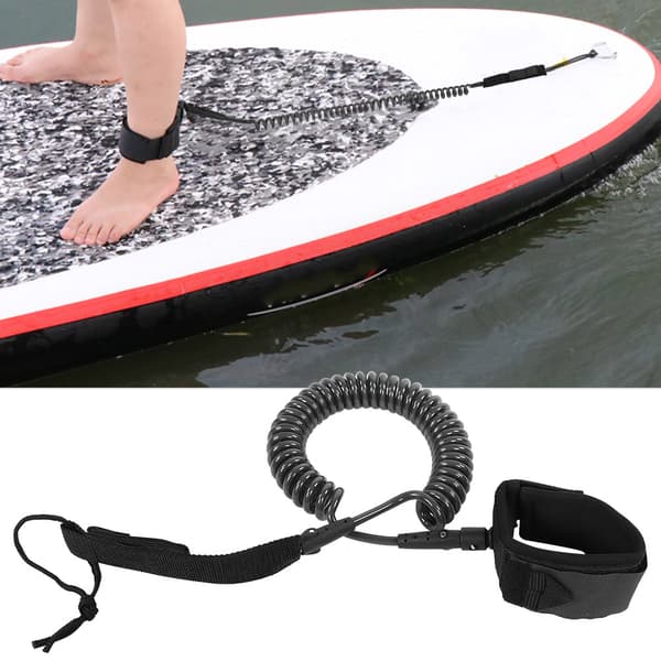 Bodyboard TPU Surfbräda Spolad Handledsrem Vattenbräda Surftillbehör 7MM/10ft Transparent
