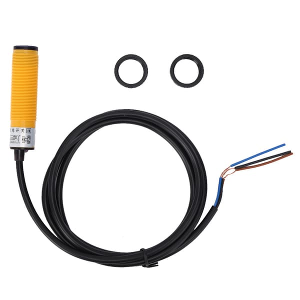 BERM Fotoelektrisk bryter Nærhetssensor Diffus type DC 3-leder NPN NO DC10-30V 10cm E3F DS10C4
