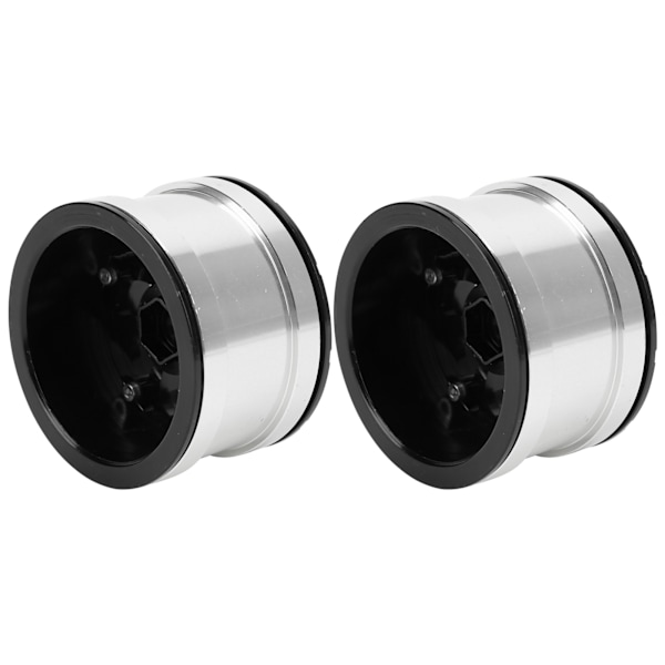 Aluminiumlegering Beadlock Hjulfälgar med Lås Icke-Klistrig för 1/10 RC Crawler Bilar (Svart)