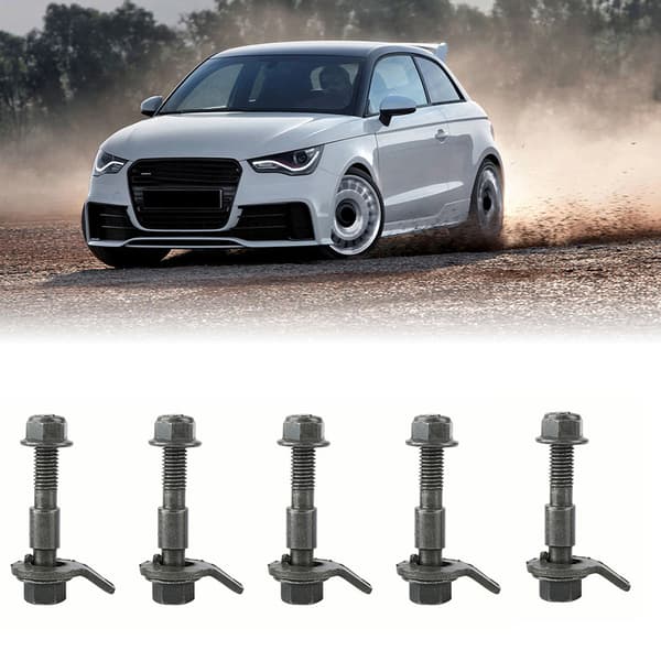 5 stk. 12 mm køretøjer stål firehjulsudmåling justerbart camber-sæt Cam Bolt Army Green