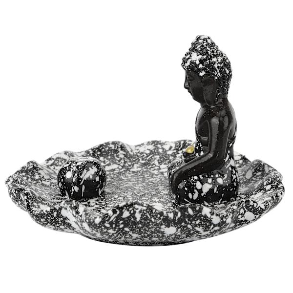 Sydostasiatisk Buddha-statyett i harts, prydnadssak, konstverk för heminredning