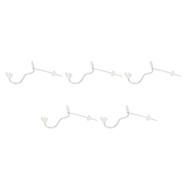 5 stk BTE lydhjelp erstatning tynne rør 2B størrelse lydforsterker rør med åpen kuppel øretips S