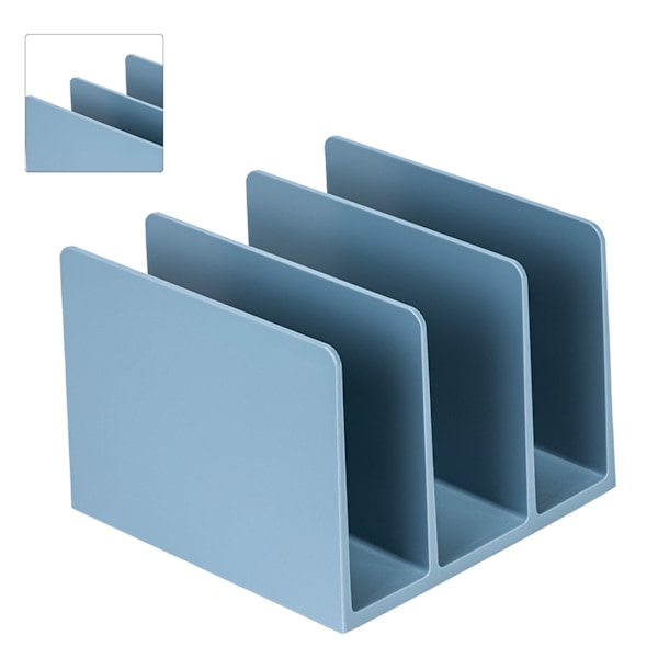 Bogstøtter Enkel Stil Bred Mund Design Blå Farve Plast Materiale 16.2x16.2x12.2cm Kontor Bogstøtte