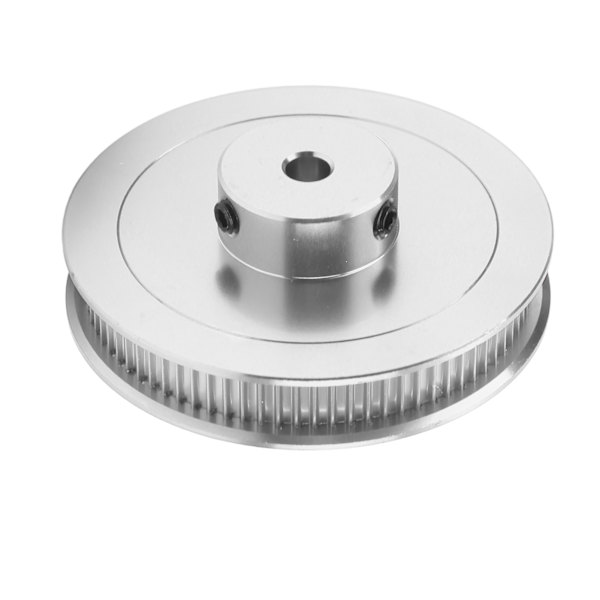 Synkronhjul 80T 5mm GT2 kuggremskiva i legerat stål för 3D-skrivare CNC-svarv silver