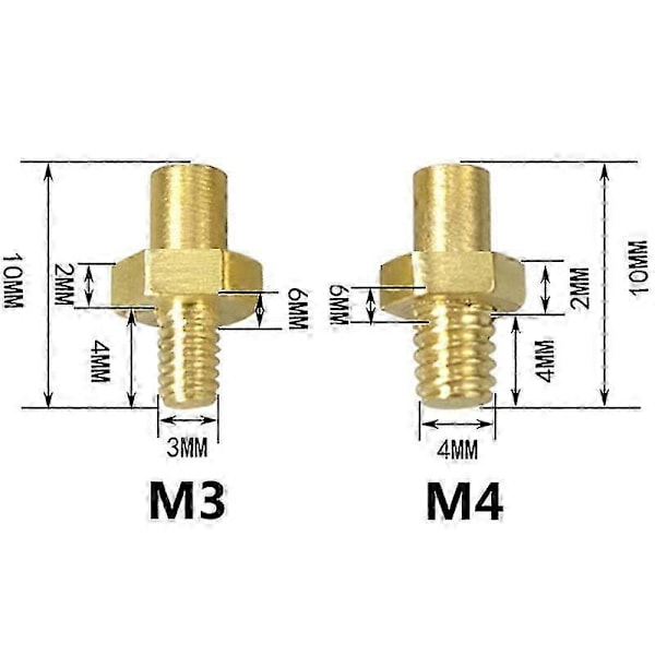 FTARB03 K/PT100 typ M3 M4 bultskalle 0.12m 0.5m 1m 1.5m 2m 3m plastkabel 3D-skrivare termoelement skruv temperatursensor k typ M4 kabel 1m