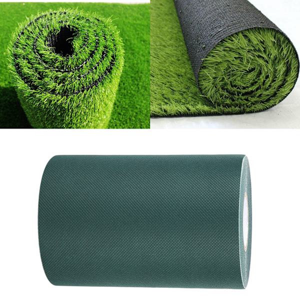 150mm*10m Kunstig gress sømtape plen tape gress teppe gress limtape (grønn)