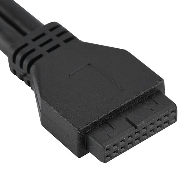 9Pin 19PIN til 2 * USB3.0 + 4 * USB2.0 6 Grensesnitt Metall Frontpanel USB Hub