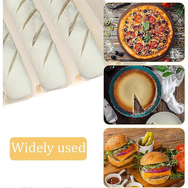 2 STK 3648cm Profesjonell Brød Fermentert Duk, Lin Couche Brød Fermentert Duk for Baguette Loaf Deig Forberedelse og Baking_SZXM