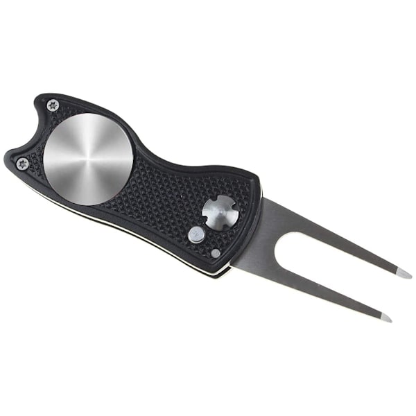 Bärbar Golf Divot Tool Golf Green Reparation Pitch Fork Ball Marker Träningsverktyg