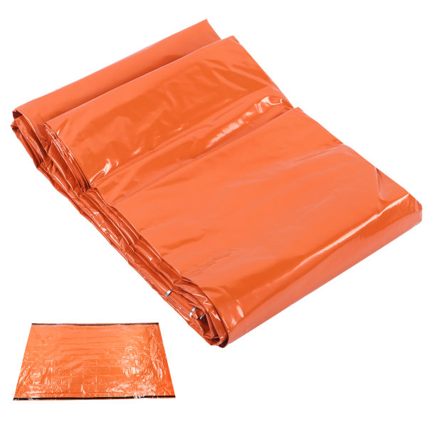 Outdoor Camping Portable Emergency Telt Sovepose Hold Varm Vanntett Oransje