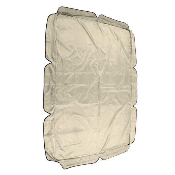 Swing Canopy 600D Silverbelagd Oxfordtyg Vattentät Swing Top Cover för Utomhus Beige