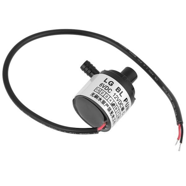 1 stk Ultra Stille Mini DC 12V 5W Børsteløs Nedsenkbar Vannpumpe 2,5m Løftehøyde Hjem Industri
