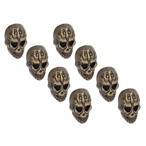 50 sett Skull Rivets Enkelt 25x16mm DIY Ghost Head Punk Stil Elektroplettering Sink Legering Skull Button for Lær Håndverk Bronse