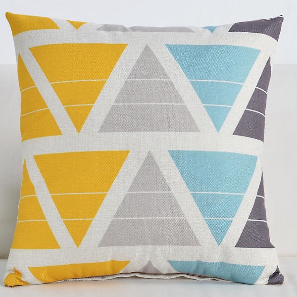 Sett med 6 putetrekk 45 x 45 cm Søte dekorative geometriske mønster putetrekk bil sofa stol hjem dekor