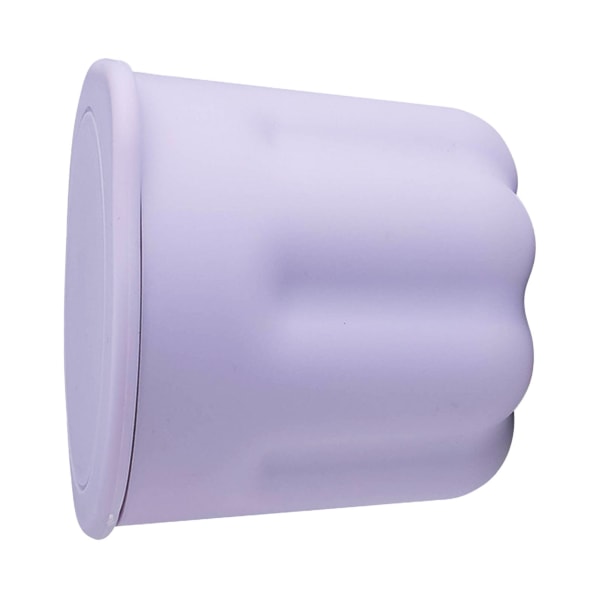 Makeup Brush Cleaner Cup Multifunktionel sikker PP TPR kosmetisk børsterenskål med tørrestativ Lilla