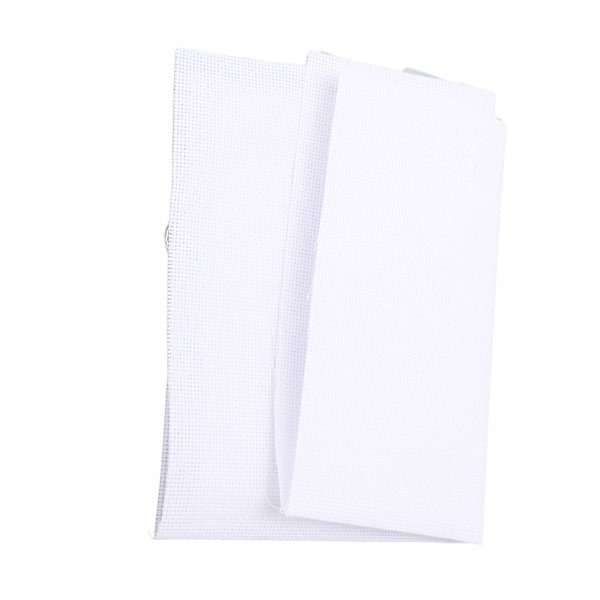 Krydssting Mesh Klud 14CT 30x45cm Hvid Bomuldsmateriale Broderi Tilbehør til Håndtaske Pung