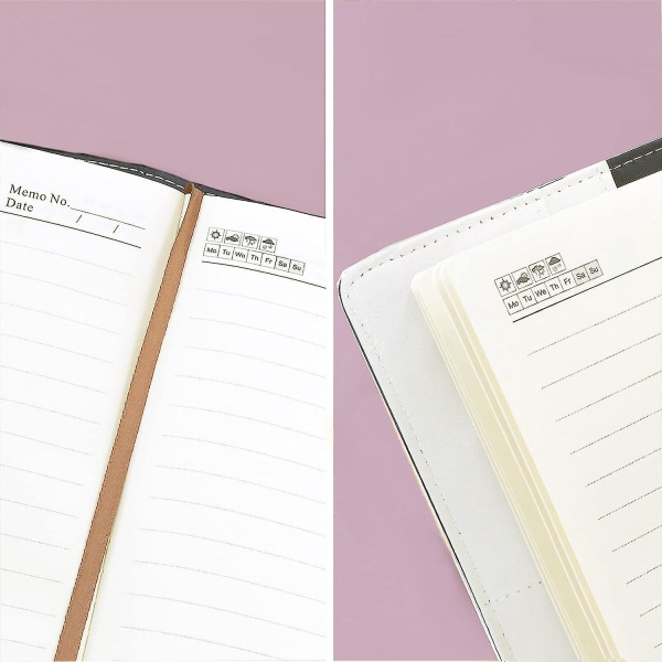 Girl's Secret Notebook, personlig blomsterdagbok med kode, PU-lærnotisblokk, kontor- og skoleskrivesaker, bursdagsgave