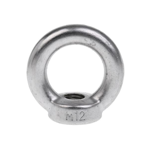 2 x M6/M8/M10/M12-M22 304 Rostfritt Stål Lyftögla Mutter Ringformade Muttrar 12mm