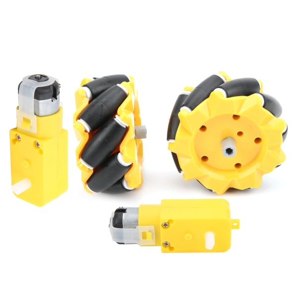 Mecanum hjul for TT girmotor Smart robot bildeler tilbehør DIY leketøy komponenter 80mm