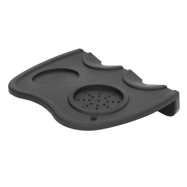 Kaffedistributørmatte Silikon Tamperpute Dobbelthull Sklisikker Holder for Drikkelaging