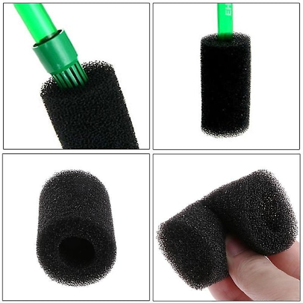 6-pack Akvarium Förfilter Svamp för Räkyngel Fisktank Ersättningsfoamskydd 0,6 Insug