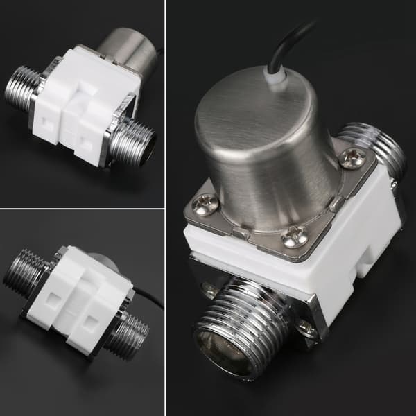 Hållbar Plast 1/2\" DC 4.5V Vattenkontroll Elektrisk Puls Magnetventil Tillbehör