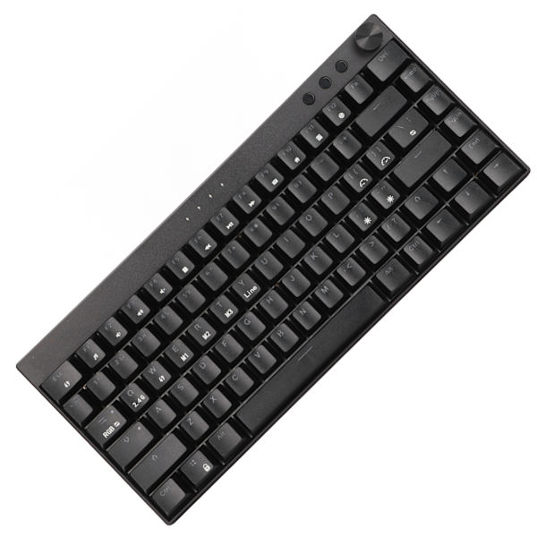 Mekanisk tangentbord 82 tangenter RGB-bakgrundsbelysning 3 anslutningslägen Ergonomisk design Spel tangentbord för kontor Blå brytare