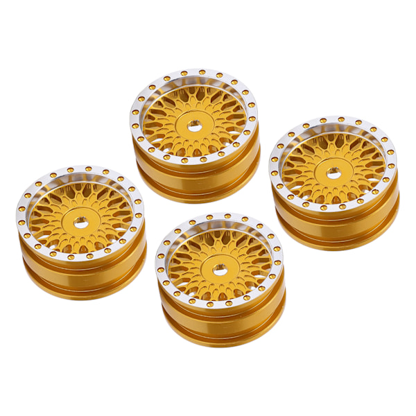 4 kpl RC-auton pyörän napa Axial SCX24 AXI90081 AXI00001 AXI00002 1/24 RC-auton metalli napa lisävaruste Kulta