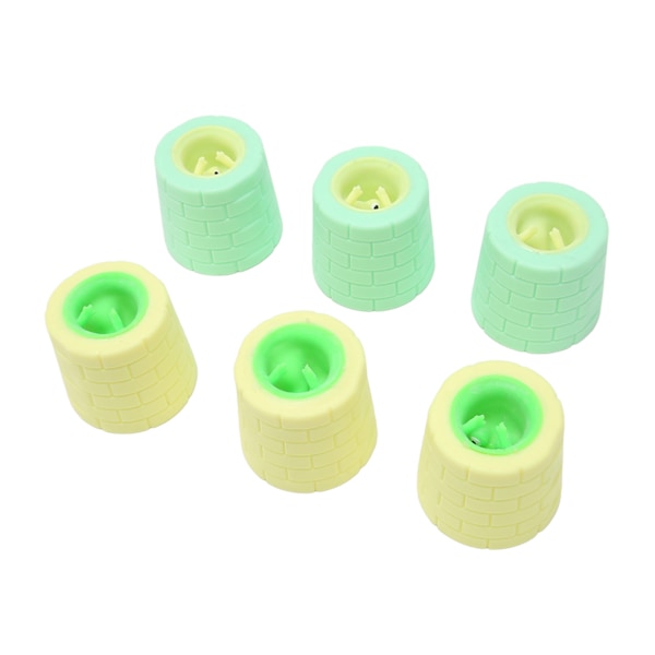 6 st Squeeze Toy Animal Style Stress Relief Mjuk Elastisk TPR Bärbar Squishes Toy för Familj Kontor Resor