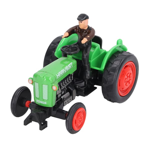 Simulering Traktor Kjøretøy Modell Solid Legering Ingeniør Bonde Bil Leketøy for Barn Grønn