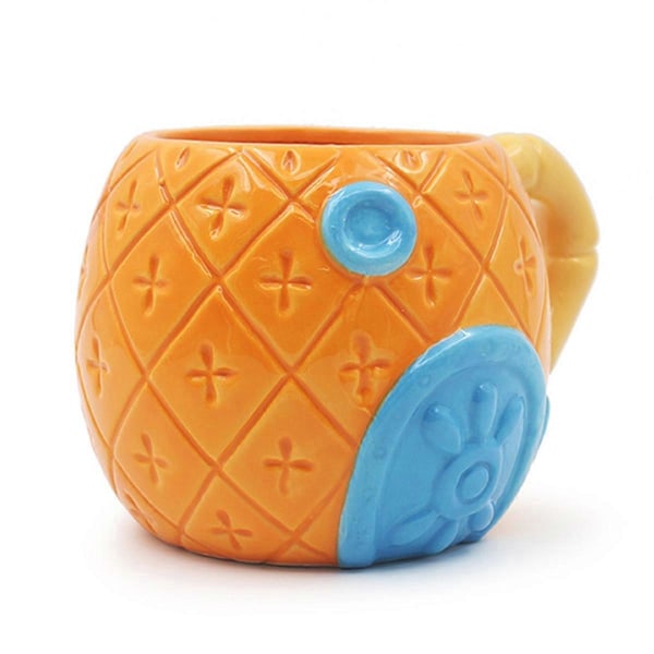 Fruktformet kaffekopp, keramisk ananas-kopp, vannkopp for hjemmekontor